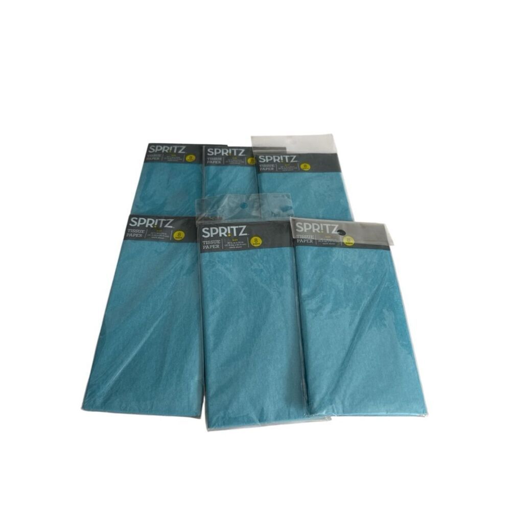 Spritz Teal Tissue Paper Packs - Pack of 6